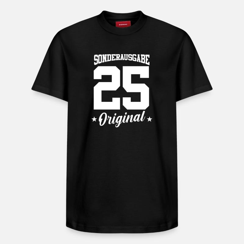 25 Anniversaire - T-shirt unisexe décontracté en coton Supima – de SPREAD - noir