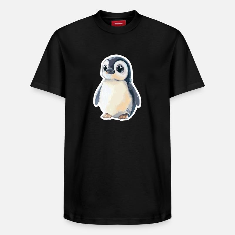Pingouin - T-shirt unisexe décontracté en coton Supima – de SPREAD - noir