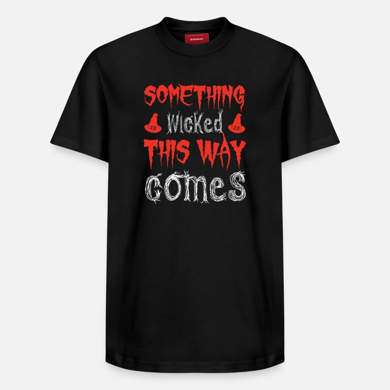 Dämonischer Spruch Druck - Relaxed Unisex Supima Cotton T-Shirt – von SPREAD - Schwarz