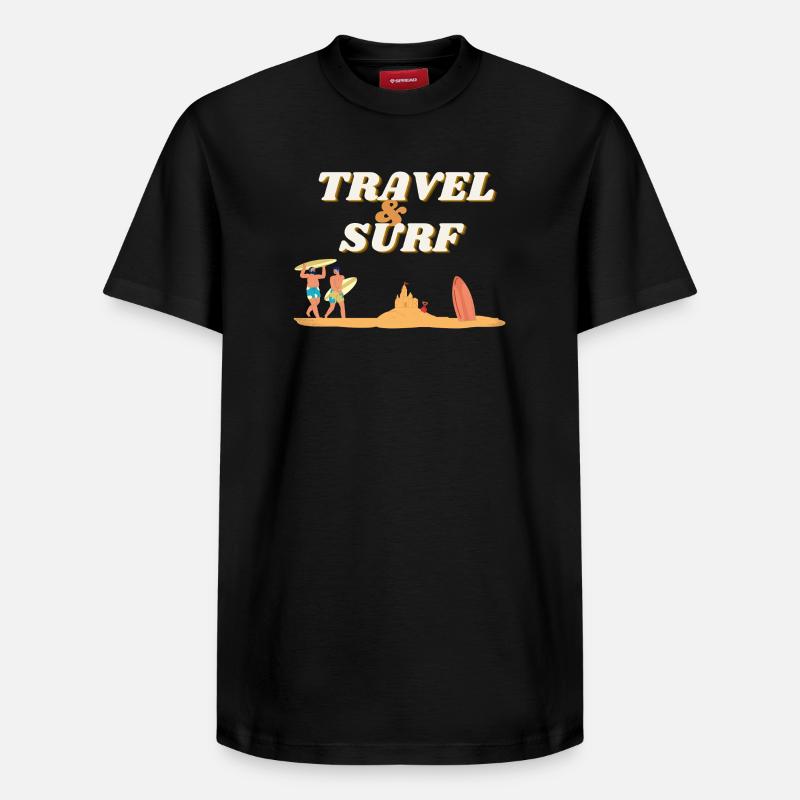 Vacances - T-shirt unisexe décontracté en coton Supima – de SPREAD - noir