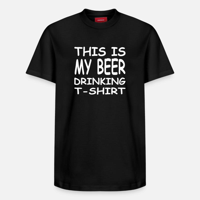 Bière - T-shirt unisexe décontracté en coton Supima – de SPREAD - noir