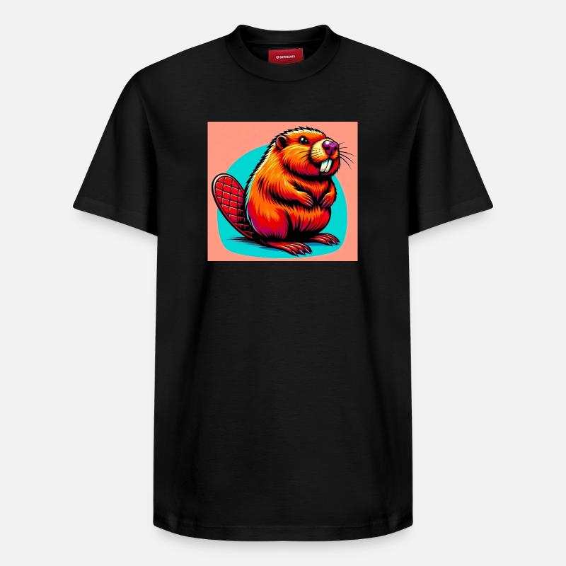 Bieber - Relaxed Unisex Supima Cotton T-Shirt – von SPREAD - Schwarz