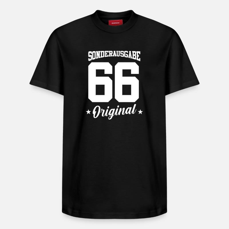 66 Anniversaire - T-shirt unisexe décontracté en coton Supima – de SPREAD - noir