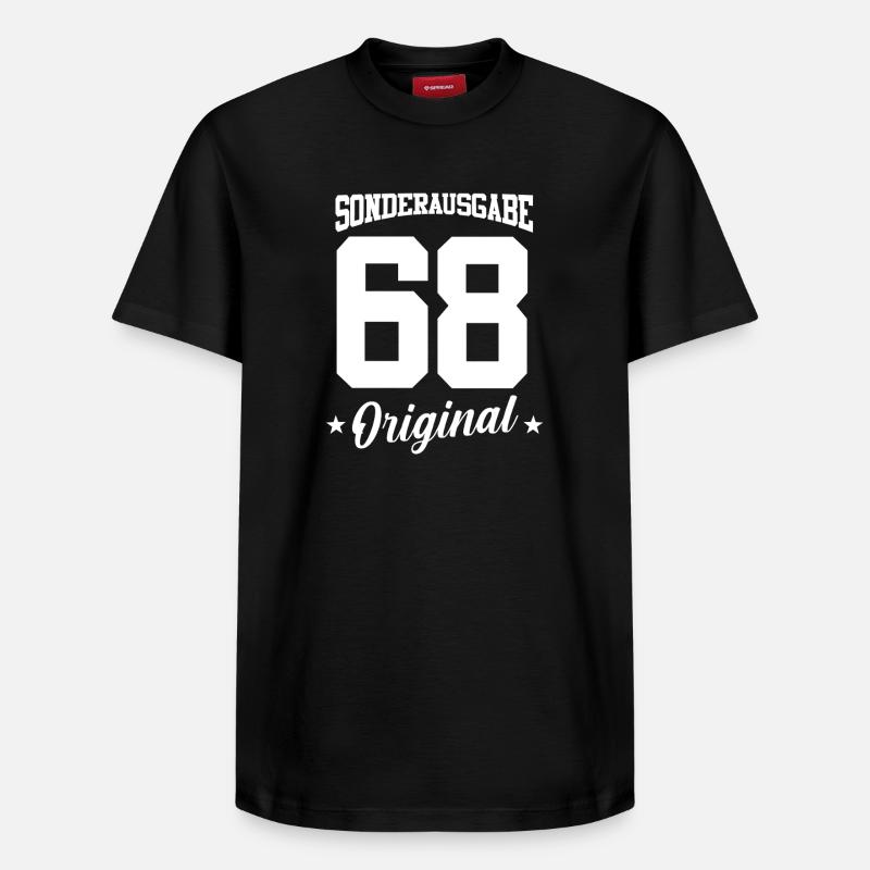 68 Anniversaire - T-shirt unisexe décontracté en coton Supima – de SPREAD - noir