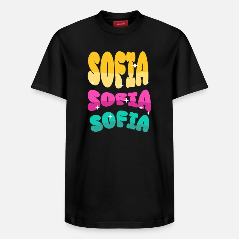 Sofia - T-shirt unisexe décontracté en coton Supima – de SPREAD - noir