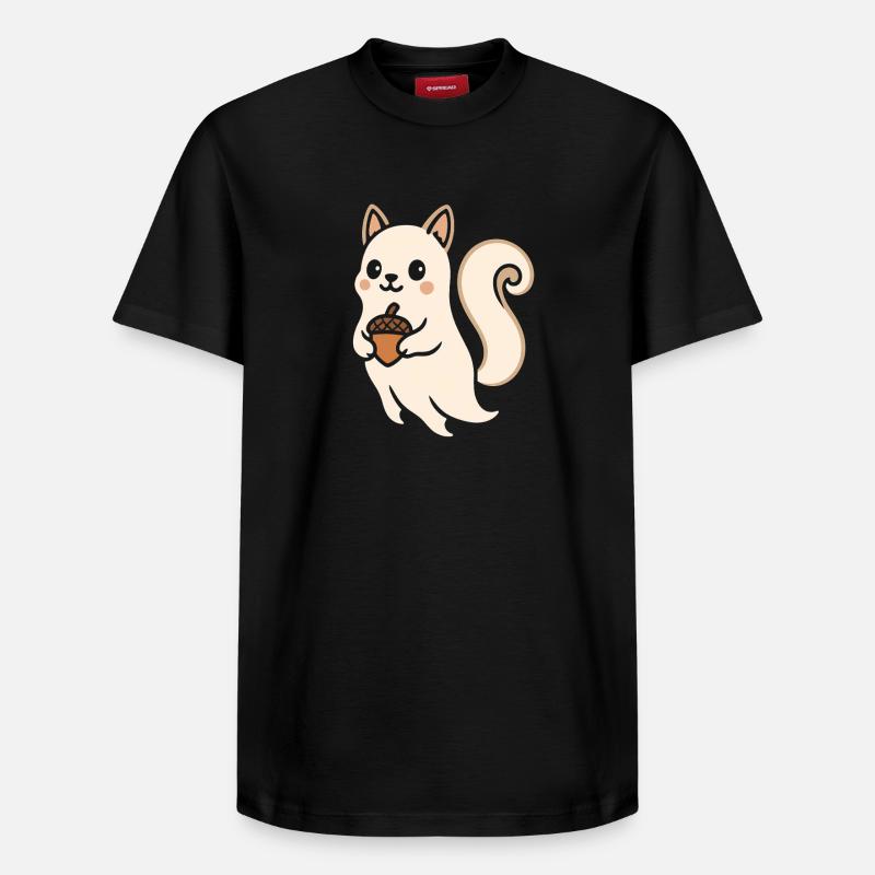 Eichhörnchen Emmi Akzent - Relaxed Unisex Supima Cotton T-Shirt – von SPREAD - Schwarz