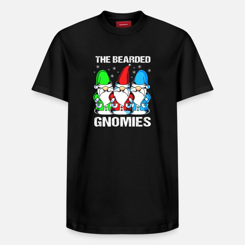 Gnom Bart - Relaxed Unisex Supima Cotton T-Shirt – von SPREAD - Schwarz