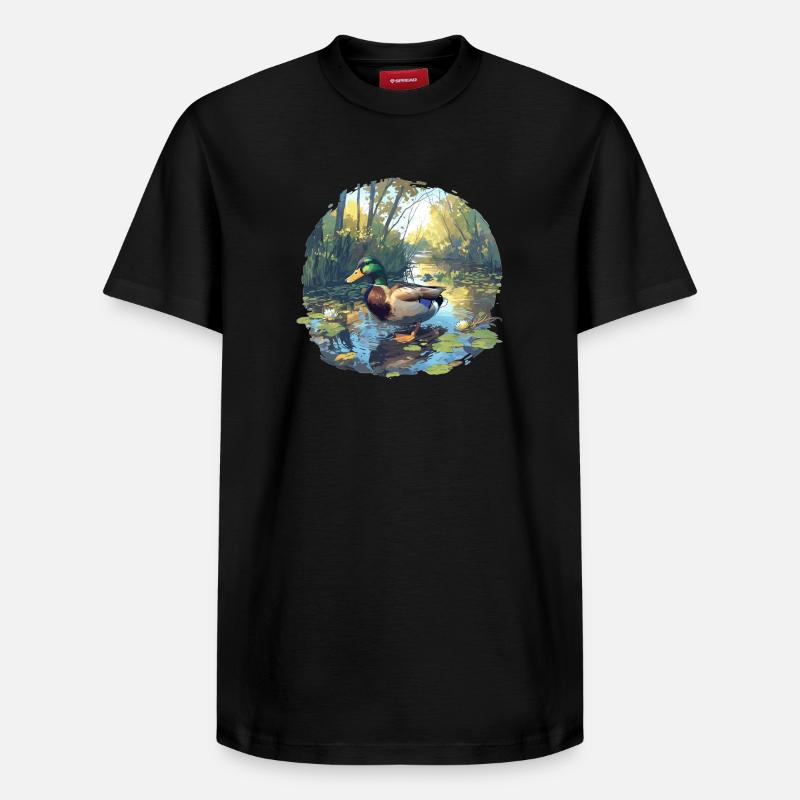 Canards Canard - T-shirt unisexe décontracté en coton Supima – de SPREAD - noir