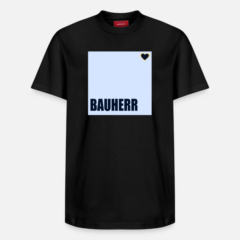 CONSTRUCTEUR DE MAISONS HERZ - T-shirt unisexe décontracté en coton Supima – de SPREAD - noir