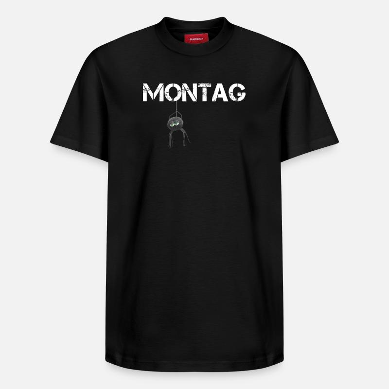 Araignée du lundi - T-shirt unisexe décontracté en coton Supima – de SPREAD - noir