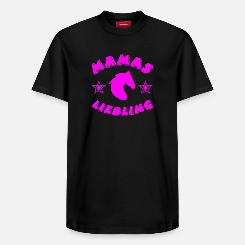 Chevaux - T-shirt unisexe décontracté en coton Supima – de SPREAD - noir