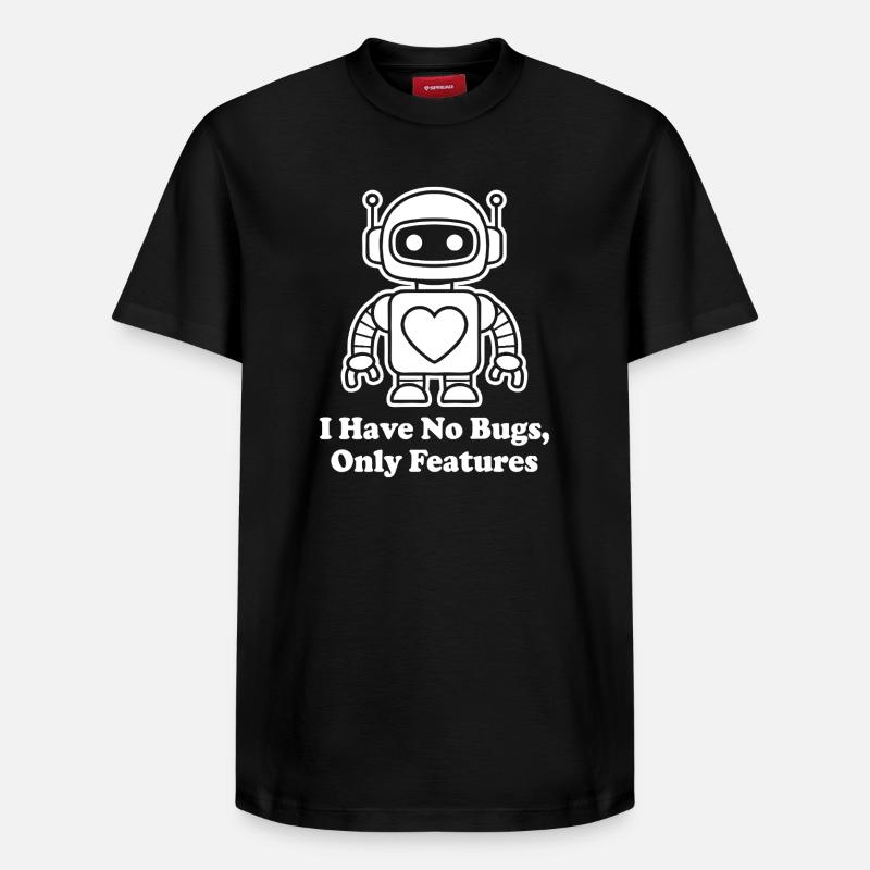 Herzroboter Nur Features - Relaxed Unisex Supima Cotton T-Shirt – von SPREAD - Schwarz
