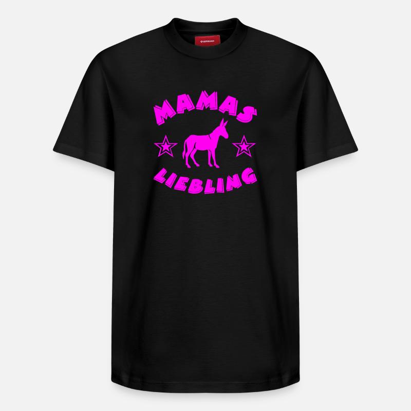 âne - T-shirt unisexe décontracté en coton Supima – de SPREAD - noir