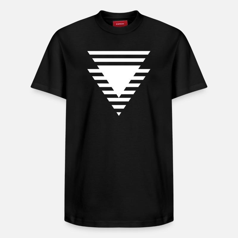 Stepped Triangular Prism - Relaxed Unisex Supima Cotton T-Shirt – by SPREAD - black