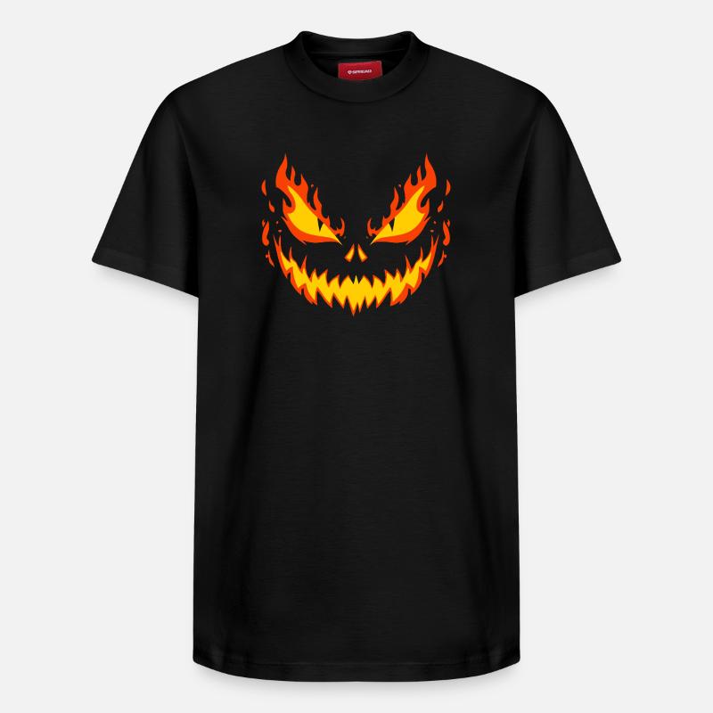 Enfer Crâne Sourire - T-shirt unisexe décontracté en coton Supima – de SPREAD - noir