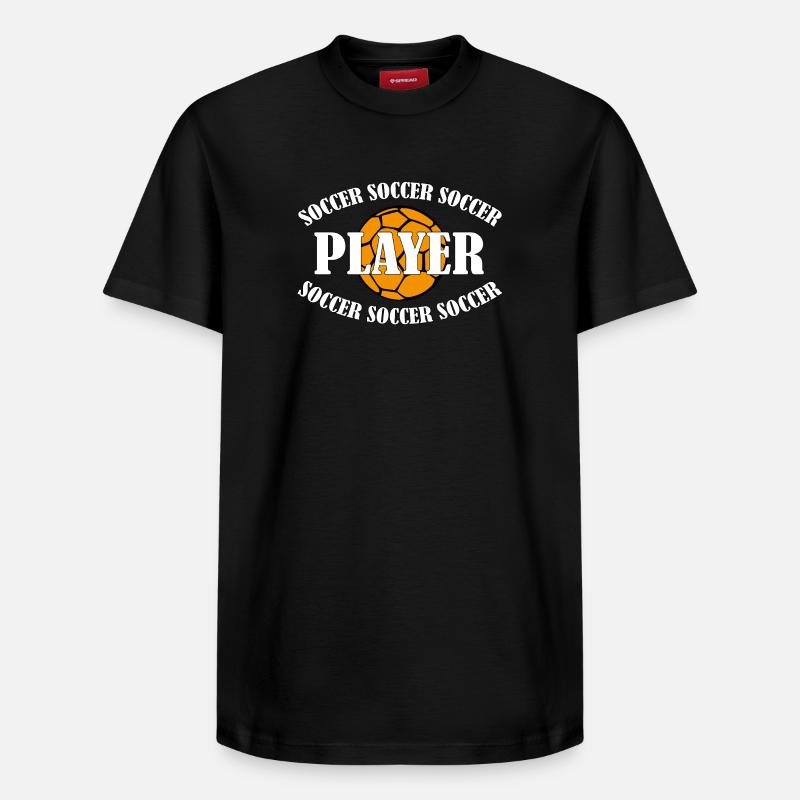 Footballeur - T-shirt unisexe décontracté en coton Supima – de SPREAD - noir