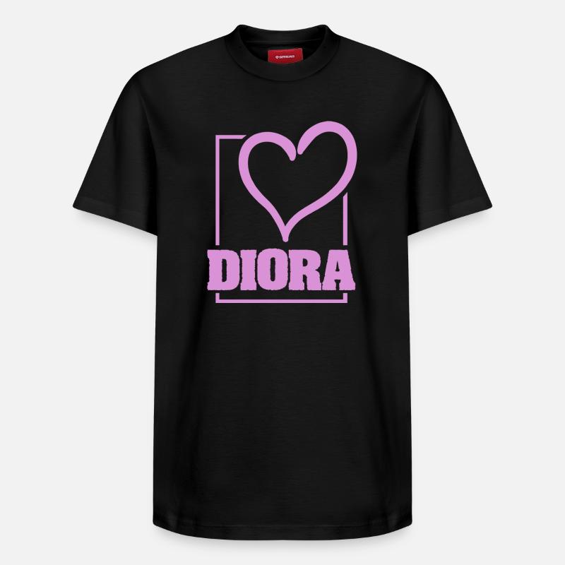 Bachelorette Diora - T-shirt unisexe décontracté en coton Supima – de SPREAD - noir