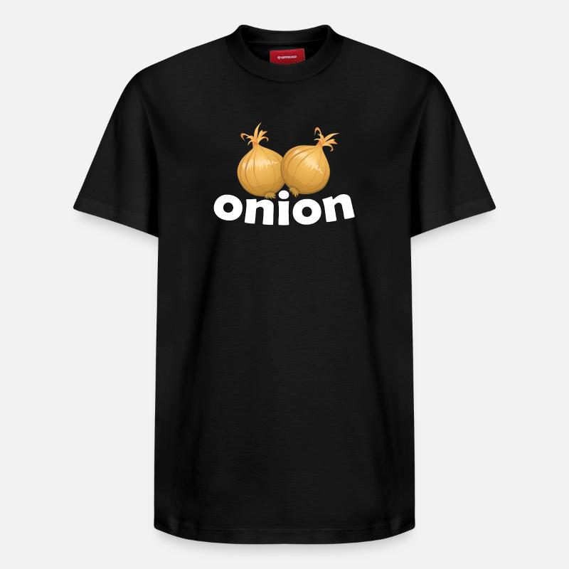 Oignon - T-shirt unisexe décontracté en coton Supima – de SPREAD - noir
