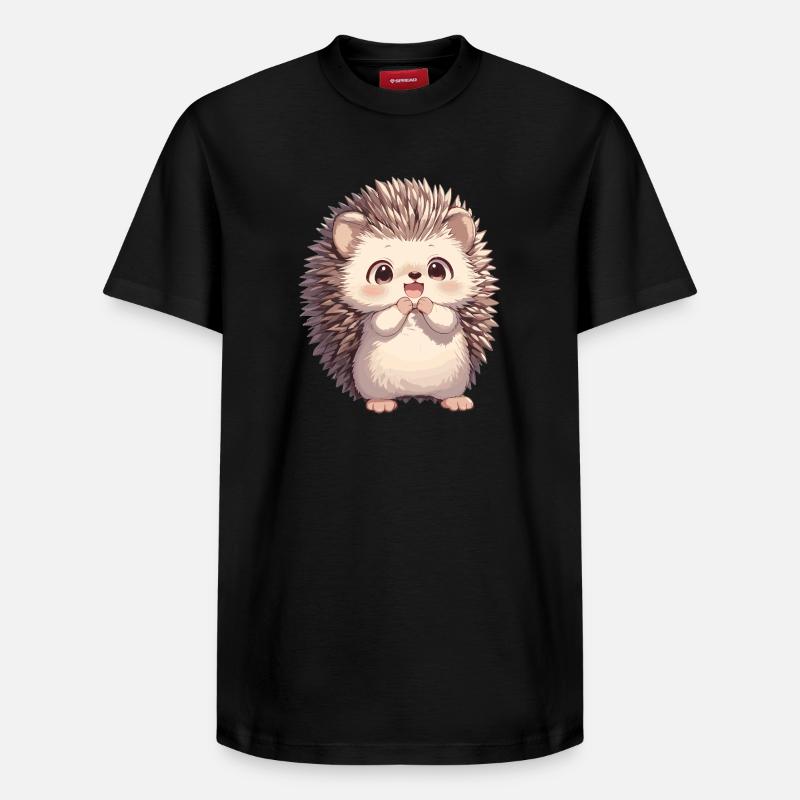 Hérisson - T-shirt unisexe décontracté en coton Supima – de SPREAD - noir