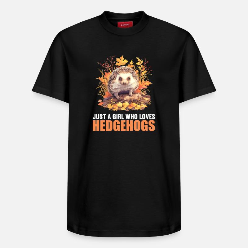 Igel - Relaxed Unisex Supima Cotton T-Shirt – von SPREAD - Schwarz