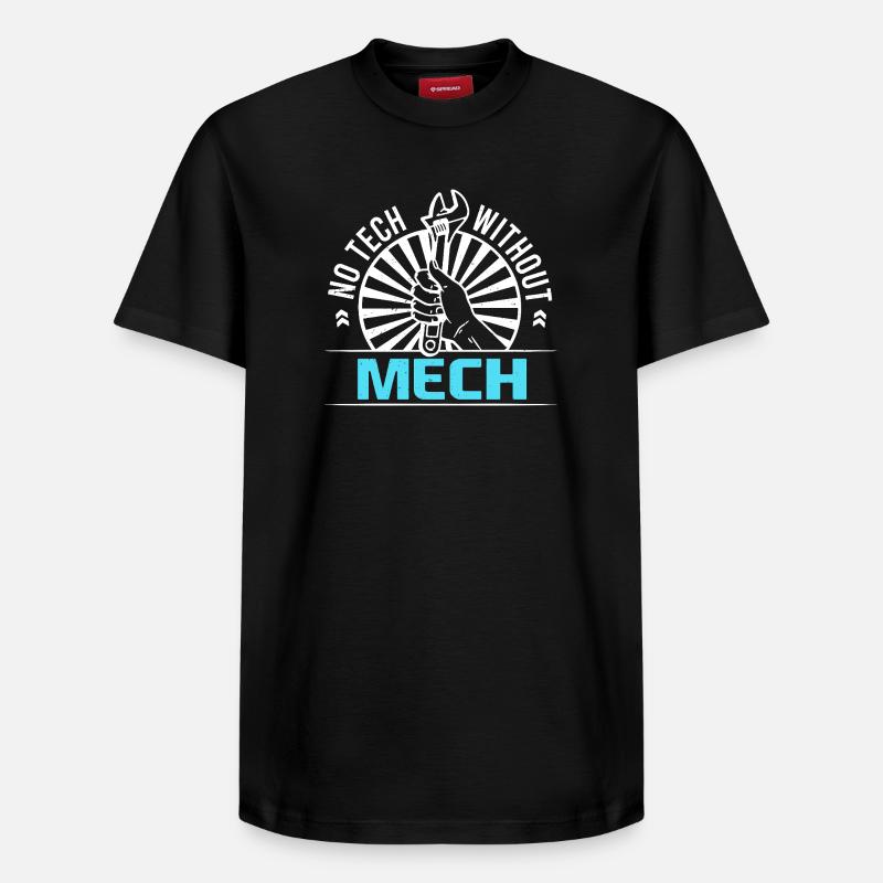 Mechanical Engineering Mechanical Engineer - Relaxed Unisex Supima Cotton T-Shirt – by SPREAD - black