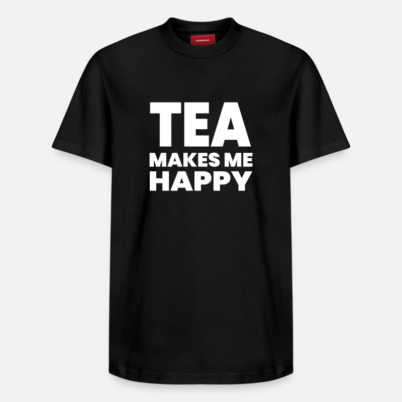 Thé - T-shirt unisexe décontracté en coton Supima – de SPREAD - noir