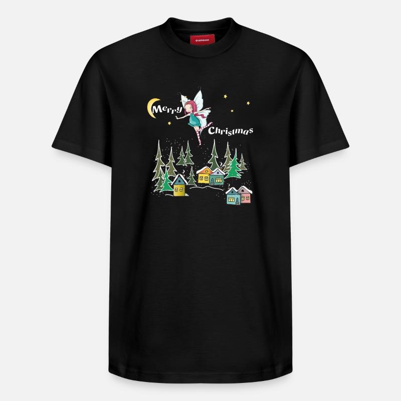 Noël - T-shirt unisexe décontracté en coton Supima – de SPREAD - noir
