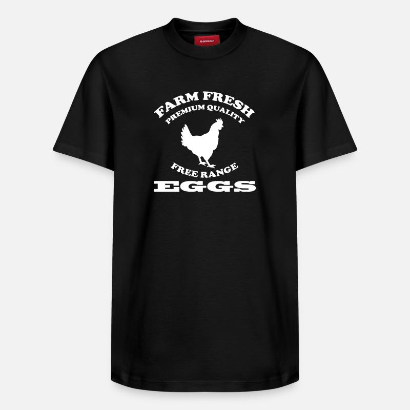 Oeuf - T-shirt unisexe décontracté en coton Supima – de SPREAD - noir