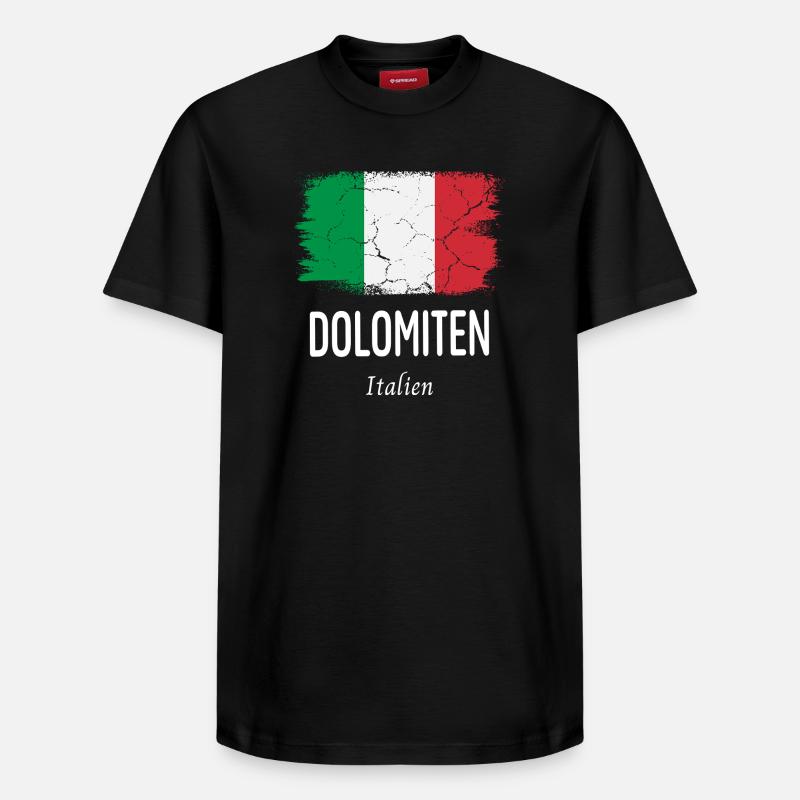 Dolomites - T-shirt unisexe décontracté en coton Supima – de SPREAD - noir