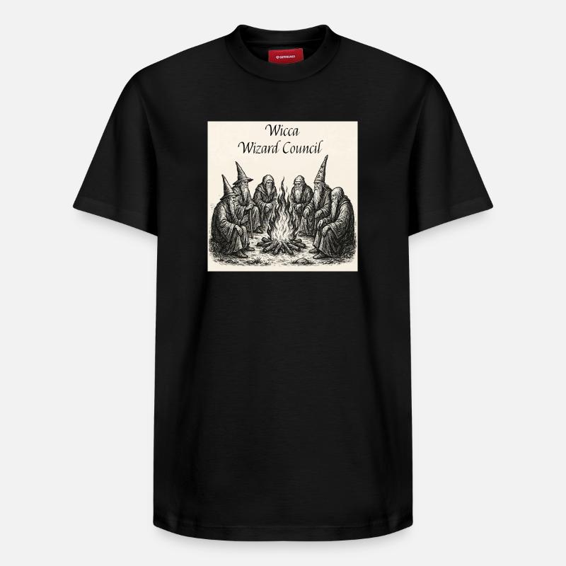 Wicca Wizard Rat - Relaxed Unisex Supima Cotton T-Shirt – von SPREAD - Schwarz