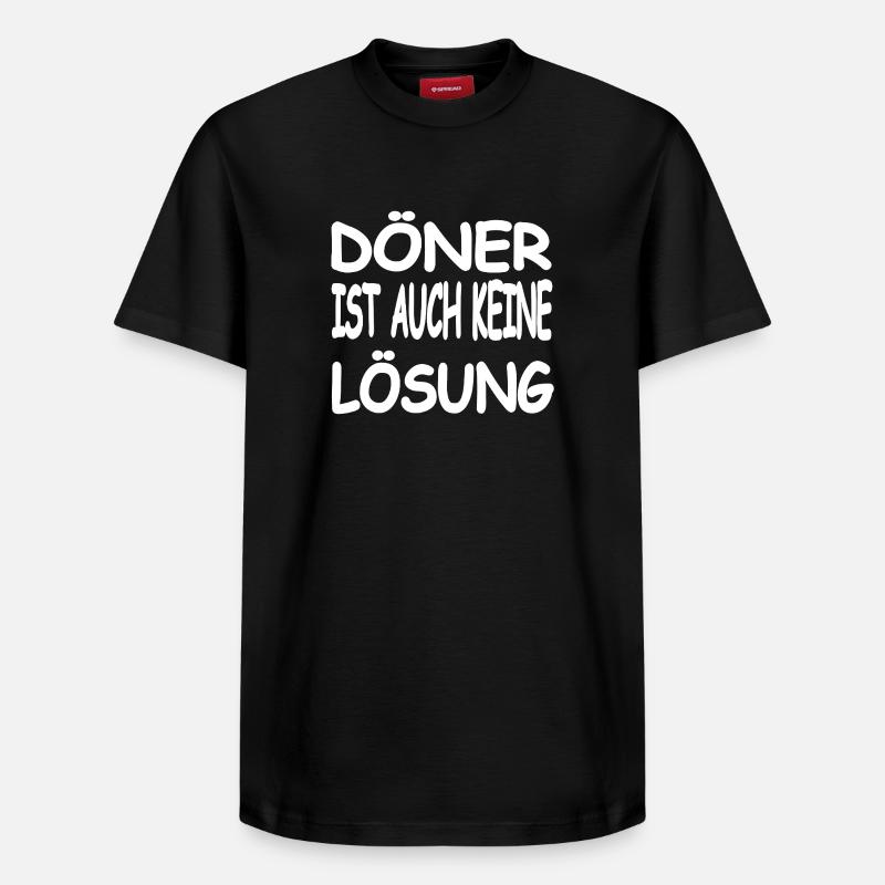 Kebab - T-shirt unisexe décontracté en coton Supima – de SPREAD - noir