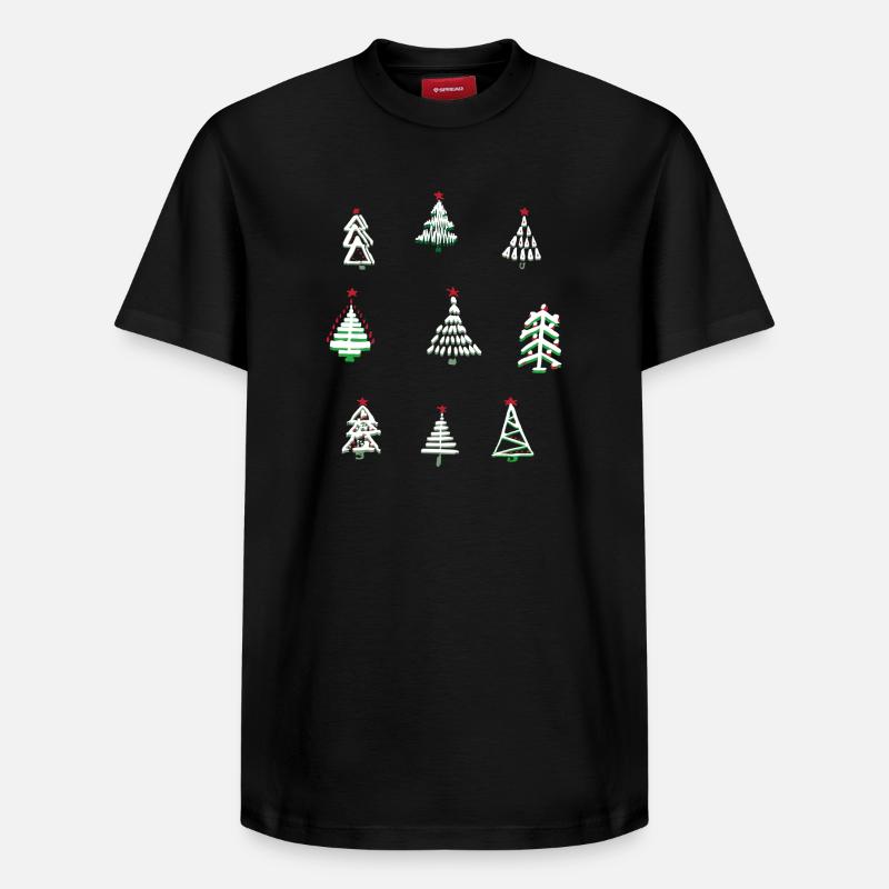 Noël blanc - T-shirt unisexe décontracté en coton Supima – de SPREAD - noir