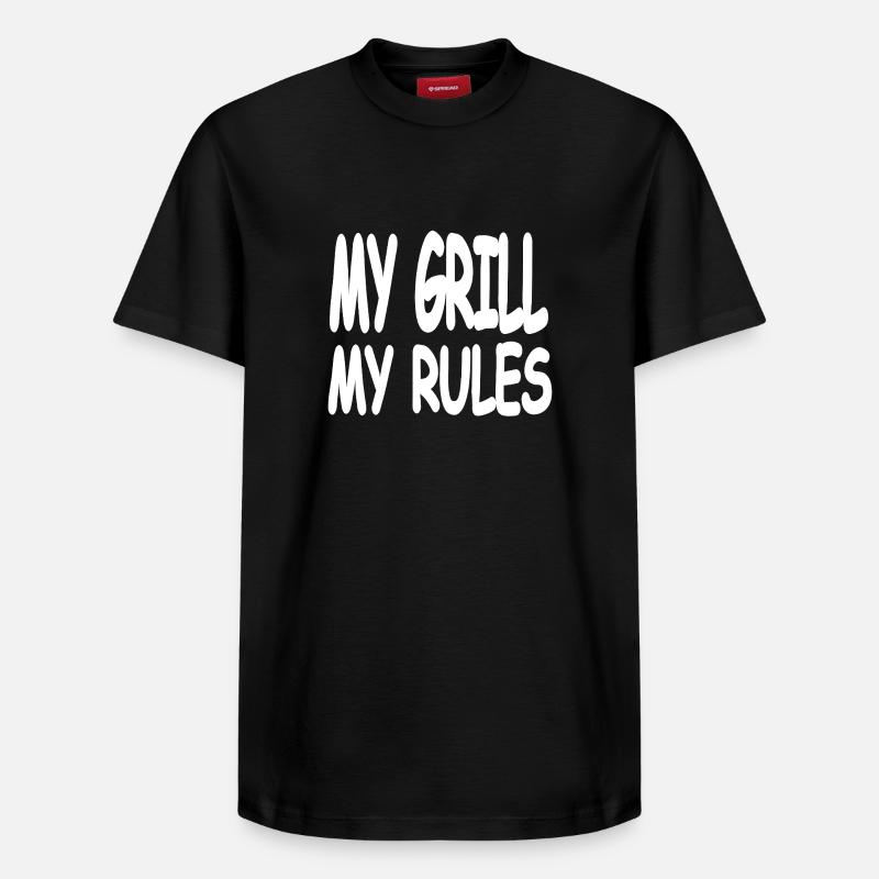 Griller - T-shirt unisexe décontracté en coton Supima – de SPREAD - noir