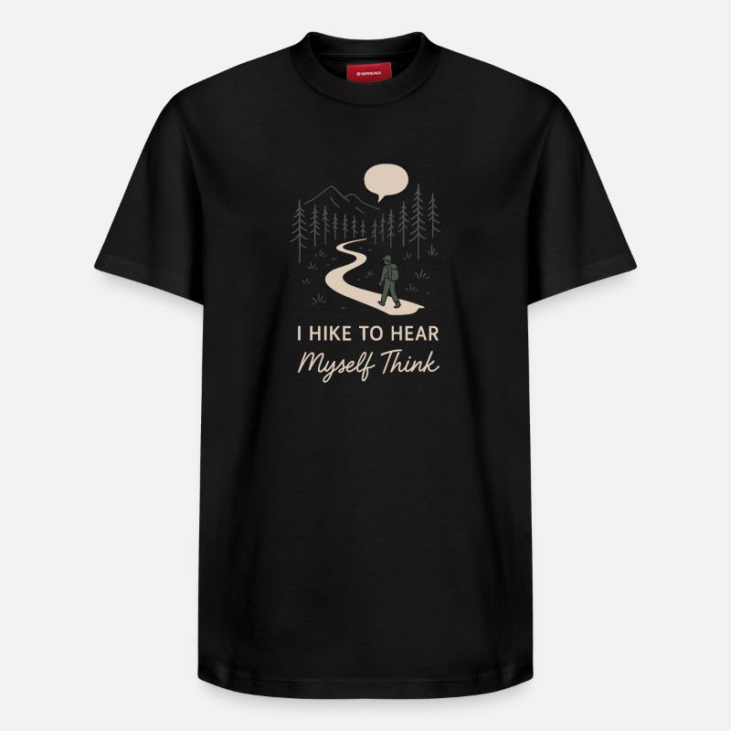 Solo Camping Introverti Campeur Calme - T-shirt unisexe décontracté en coton Supima – de SPREAD - noir