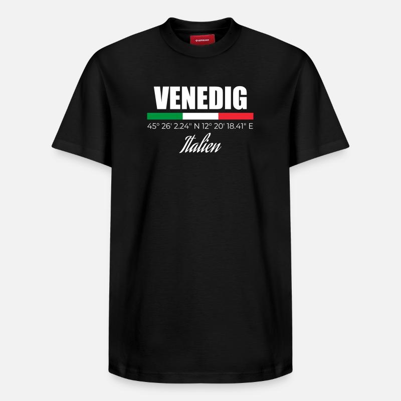 Venise - T-shirt unisexe décontracté en coton Supima – de SPREAD - noir