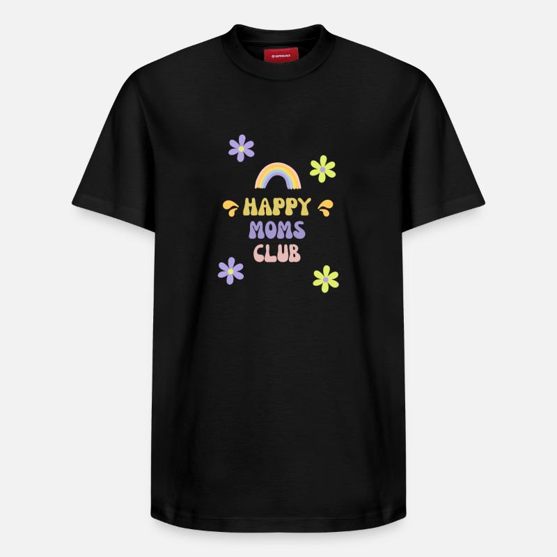 Mamans heureuses - T-shirt unisexe décontracté en coton Supima – de SPREAD - noir