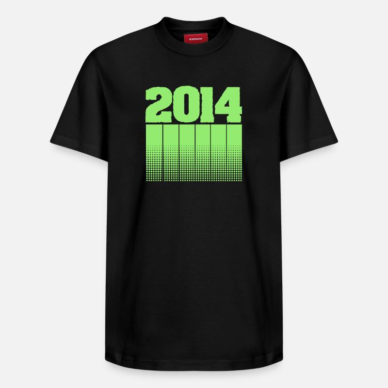 2014 2014 - T-shirt unisexe décontracté en coton Supima – de SPREAD - noir