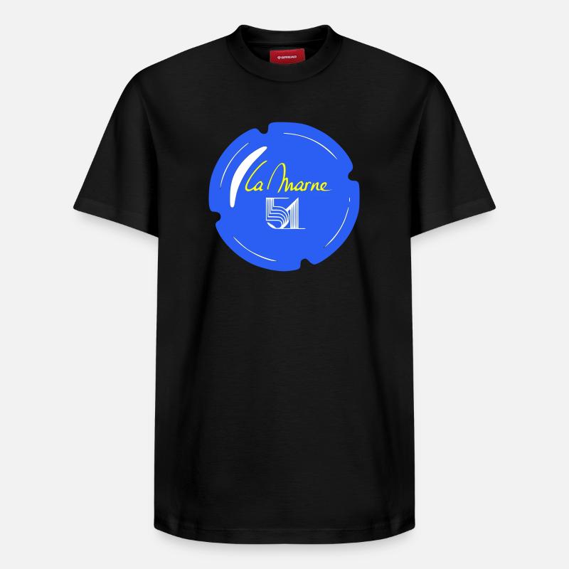 Capsule la Marne 51 - T-shirt unisexe décontracté en coton Supima – de SPREAD - noir
