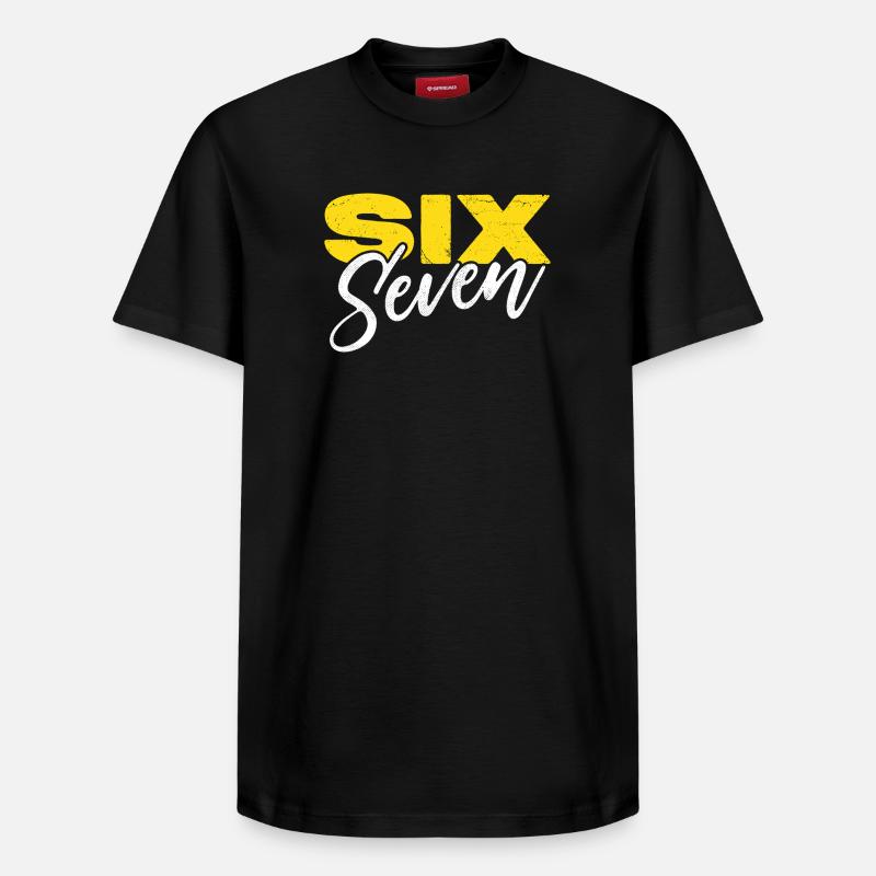 six sept - T-shirt unisexe décontracté en coton Supima – de SPREAD - noir