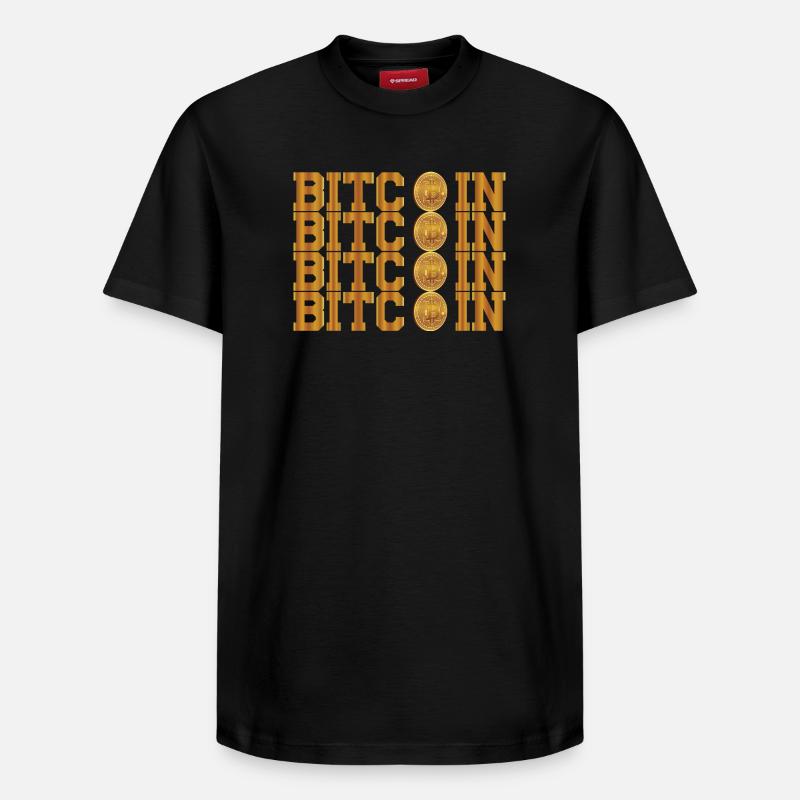 Le bitcoin - T-shirt unisexe décontracté en coton Supima – de SPREAD - noir