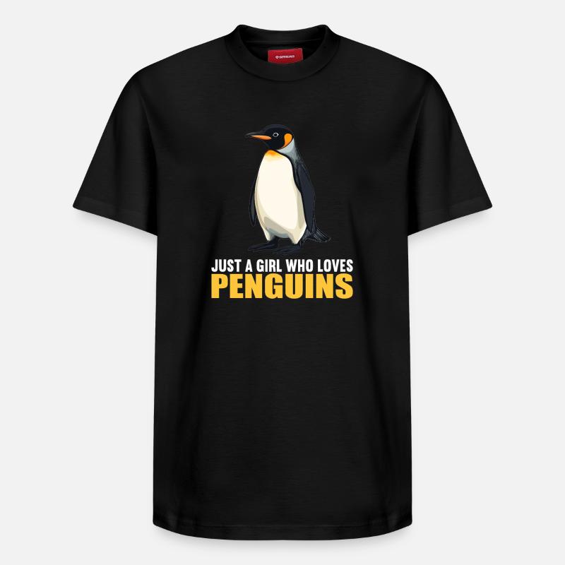 Pingouins Pingouin - T-shirt unisexe décontracté en coton Supima – de SPREAD - noir