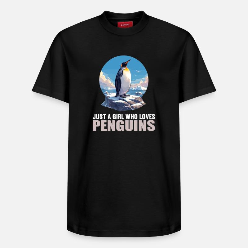 Pingouins Pingouin - T-shirt unisexe décontracté en coton Supima – de SPREAD - noir