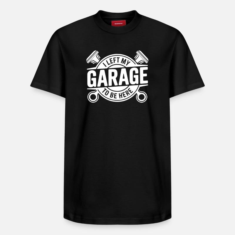 J’ai quitté mon garage devis mécanicien - T-shirt unisexe décontracté en coton Supima – de SPREAD - noir