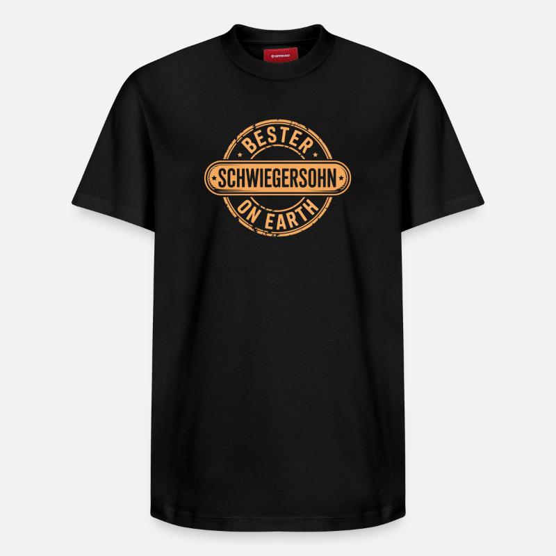 Bester Schwiegersohn Geschenk - Relaxed Unisex Supima Cotton T-Shirt – von SPREAD - Schwarz