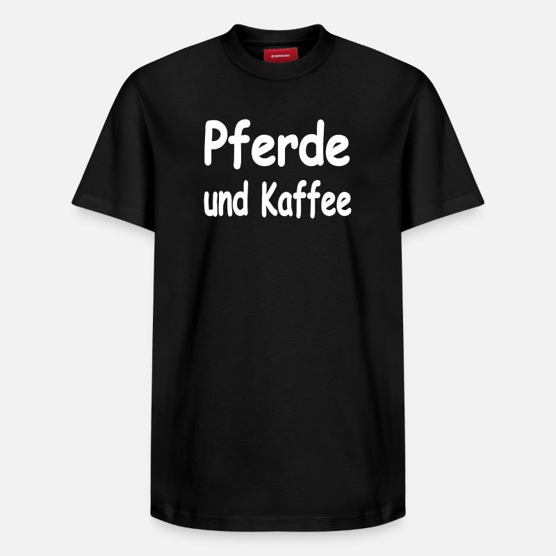 Chevaux - T-shirt unisexe décontracté en coton Supima – de SPREAD - noir
