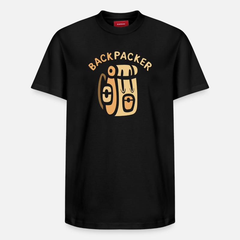 Backpacker Comic Sac à dos Design - T-shirt unisexe décontracté en coton Supima – de SPREAD - noir