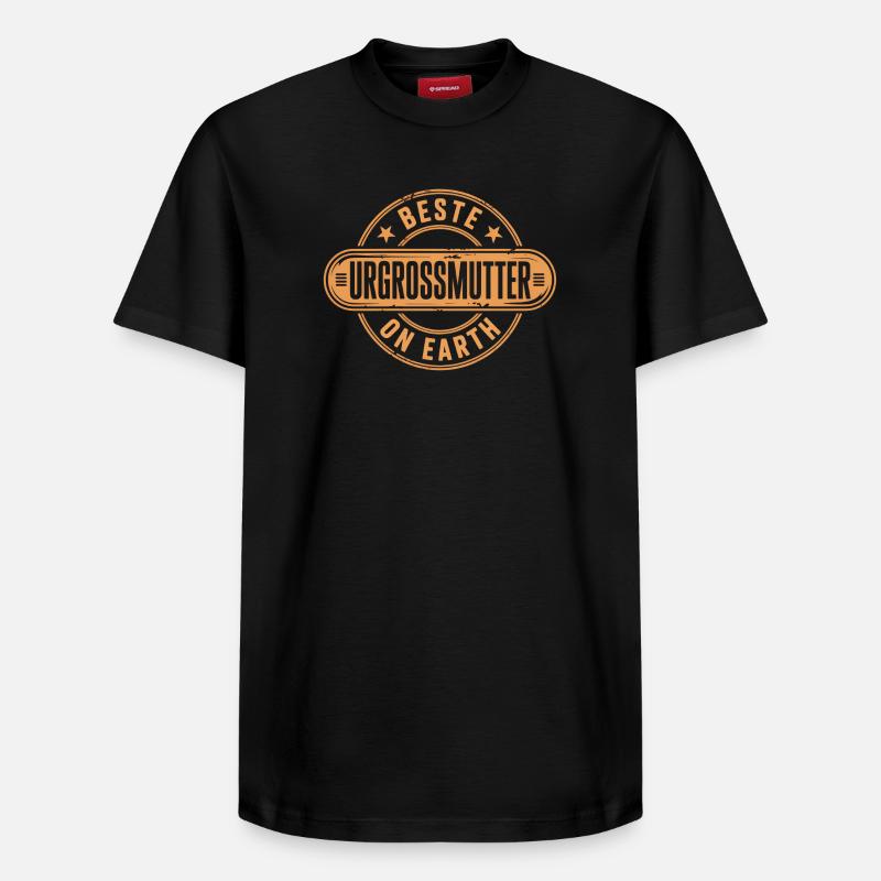 Beste Urgrossmutter - Relaxed Unisex Supima Cotton T-Shirt – von SPREAD - Schwarz