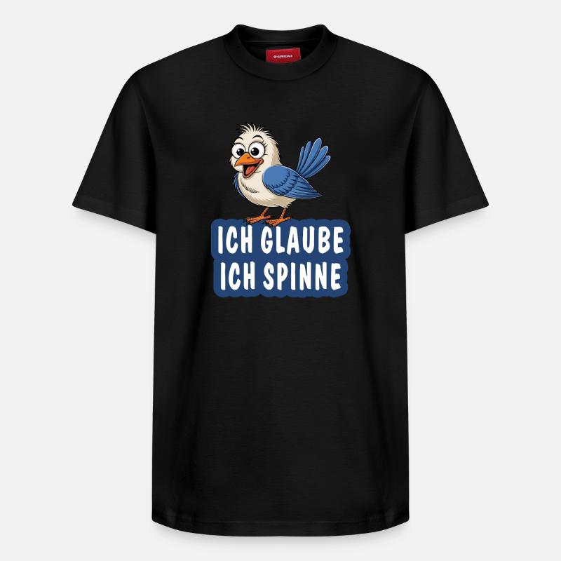 ICH GLAUBE ICH SPINNE - Relaxed Unisex Supima Cotton T-Shirt – von SPREAD - Schwarz