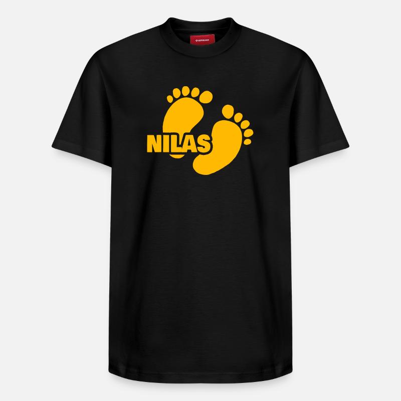 Nilas - Relaxed Unisex Supima Cotton T-Shirt – von SPREAD - Schwarz
