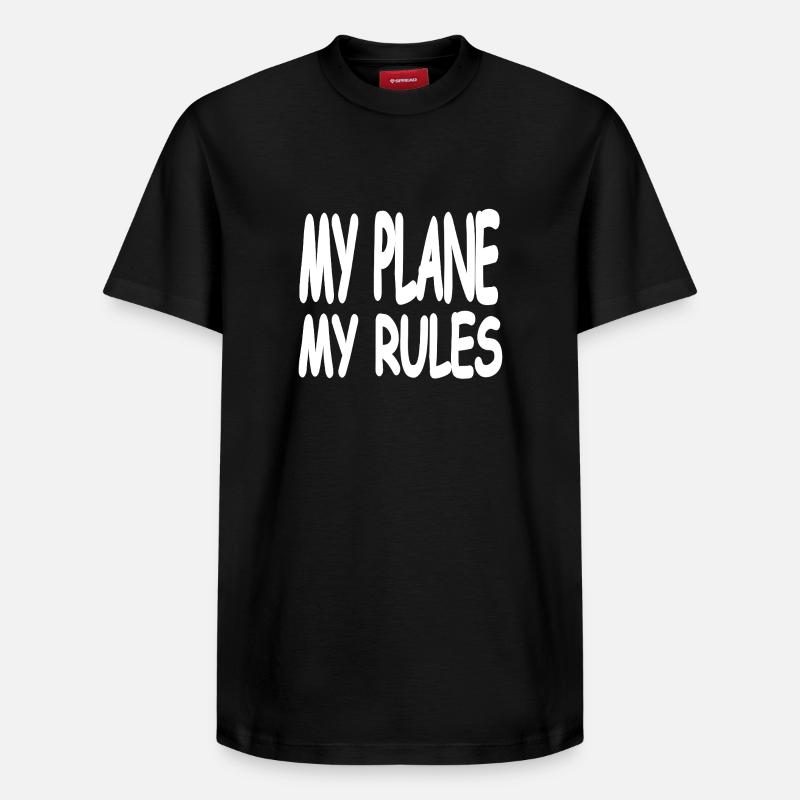 avion - T-shirt unisexe décontracté en coton Supima – de SPREAD - noir